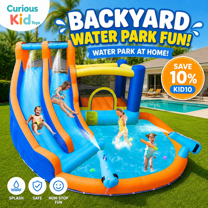 WonderSplash™ Double Slide Backyard Water Park