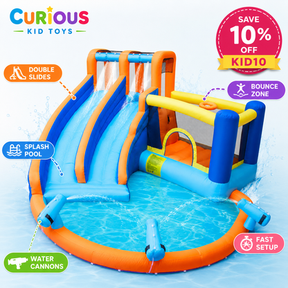 WonderSplash™ Double Slide Backyard Water Park