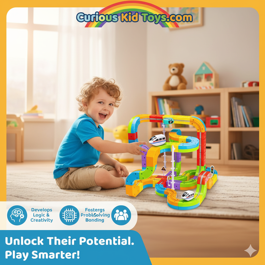 CuriousKidToys Magnetic Track Adventure Set