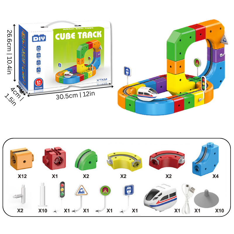 CuriousKidToys Magnetic Track Adventure Set