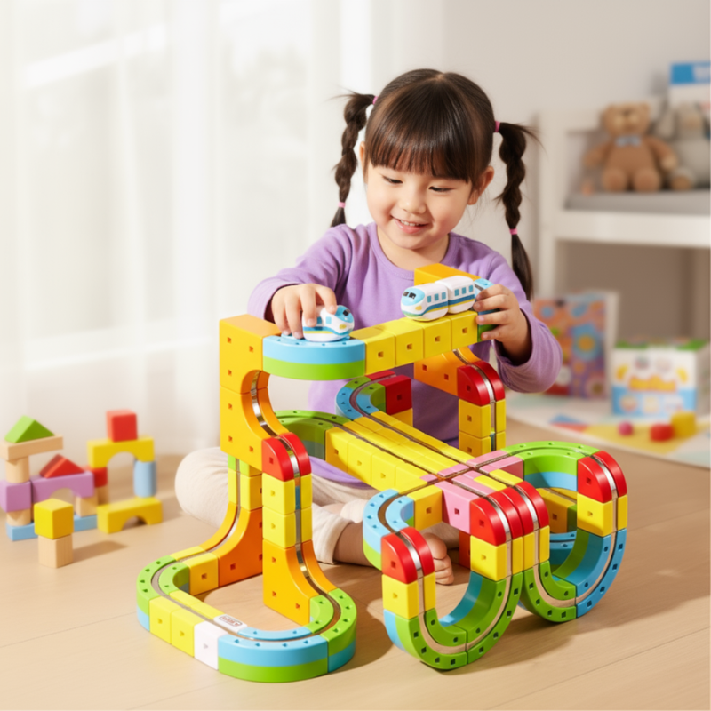 CuriousKidToys Magnetic Track Adventure Set