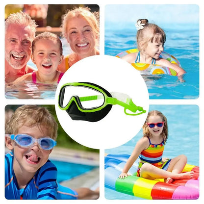 CuriousKid™ Nose Covered WideView Kid Swim Goggles