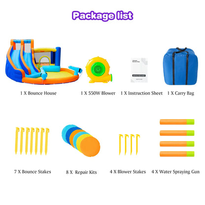 WonderSplash™ Double Slide Backyard Water Park