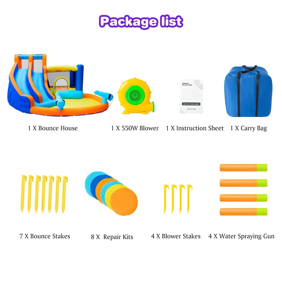 WonderSplash™ Double Slide Backyard Water Park