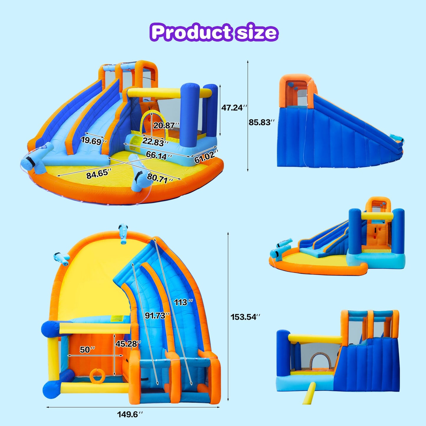 WonderSplash™ Double Slide Backyard Water Park