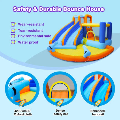 WonderSplash™ Double Slide Backyard Water Park